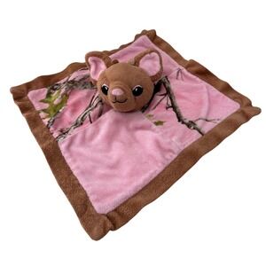 Bass Pro Shops Pink Camo Deer Baby Security Blanket Lovey Wildlife Artists 13x13